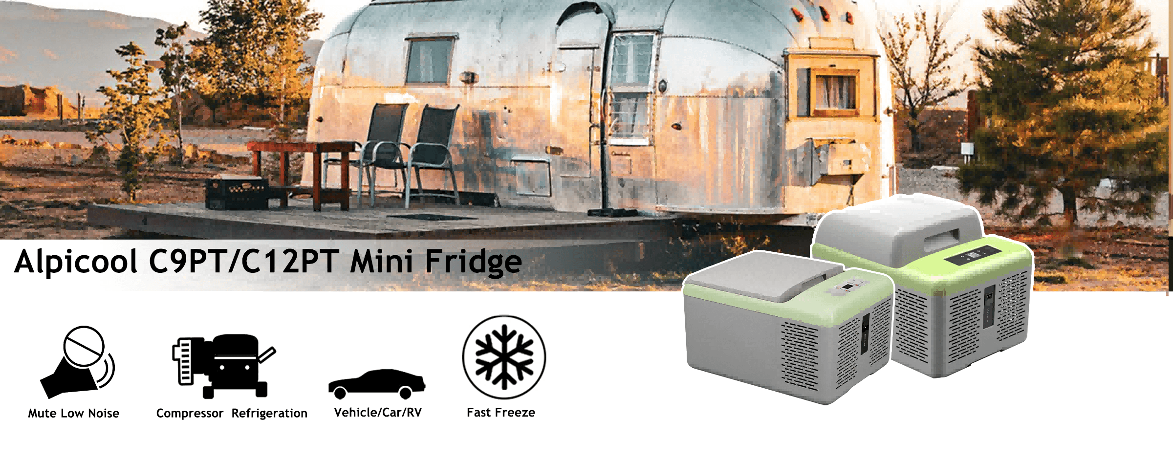 Frødak FDC9PT Green Mini Car Fridge - Bild 10