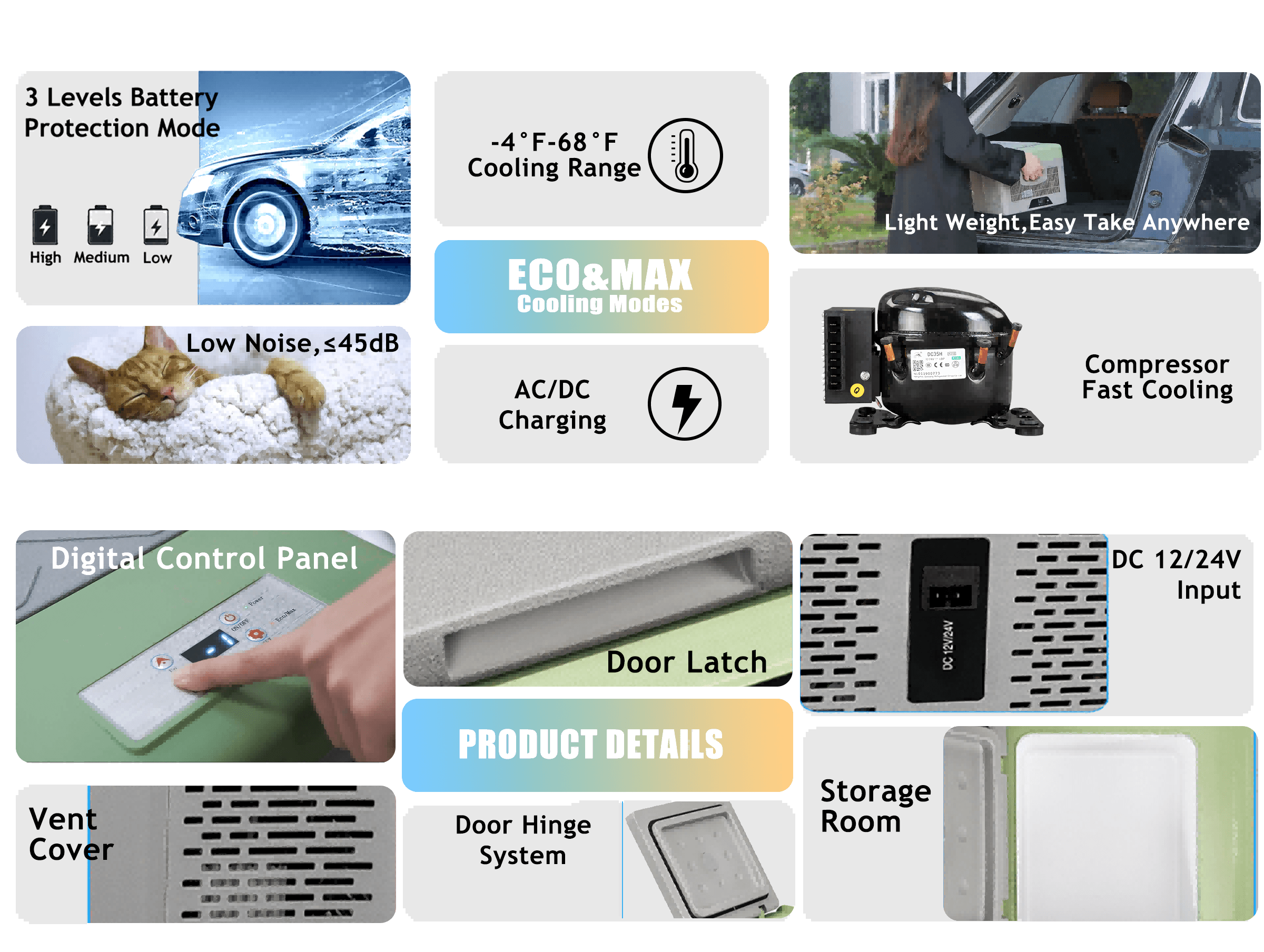 Frødak FDC9PT Green Mini Car Fridge - Bild 12