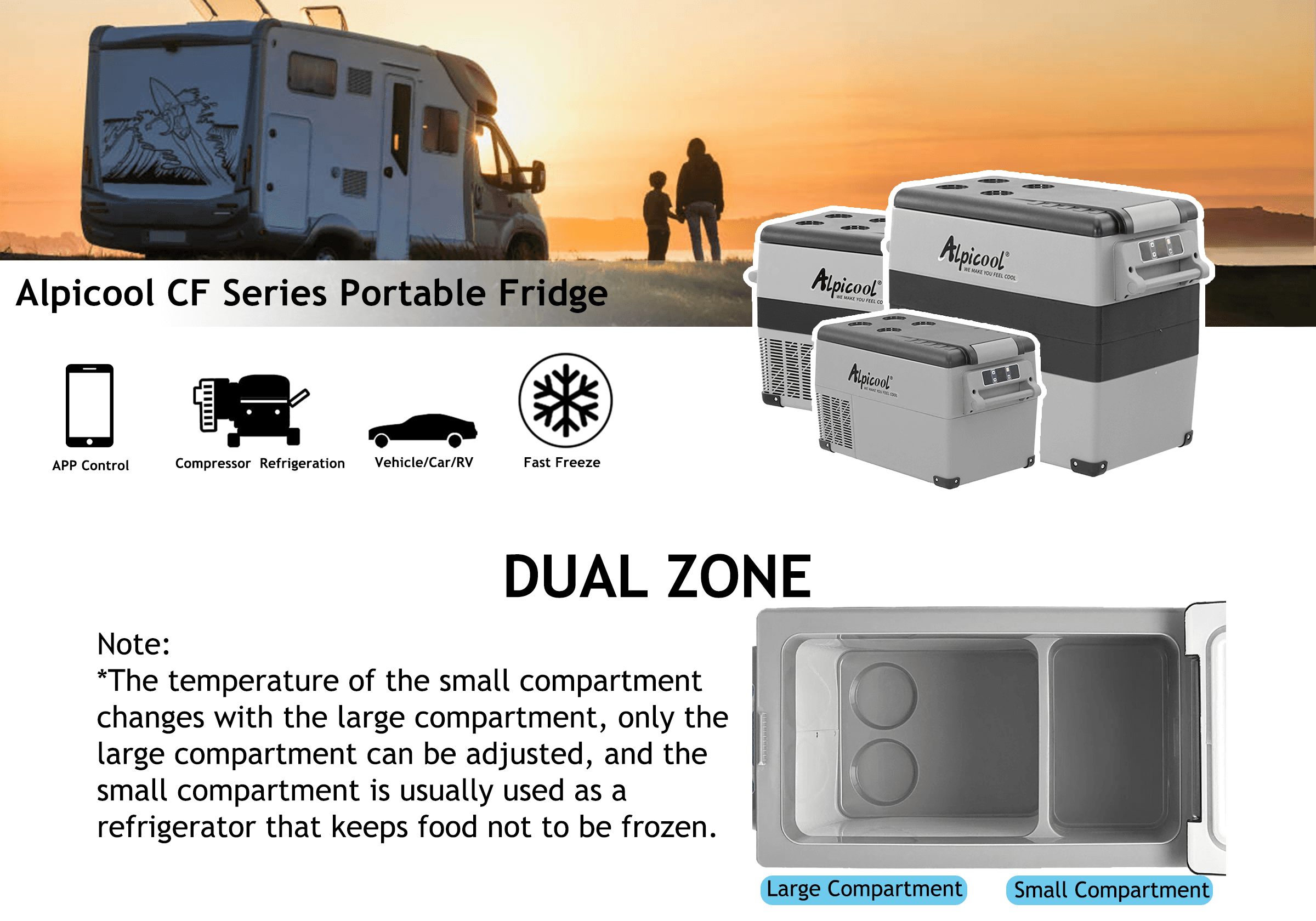 CF45 Portable Dual Zone Fridge Freezer (OEM) - Bild 9