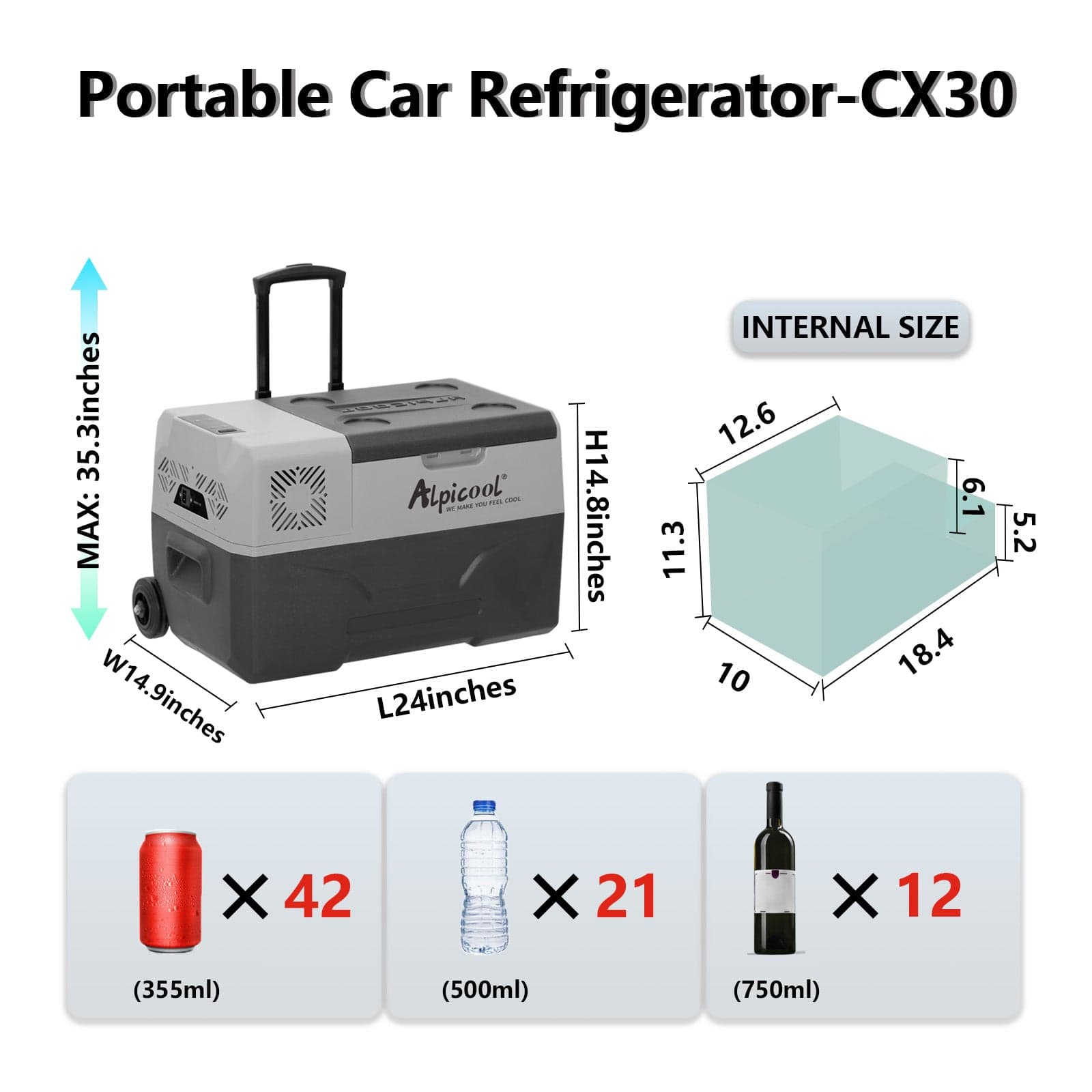 Frødak FDCX30 Portable Car Fridge - Bild 3