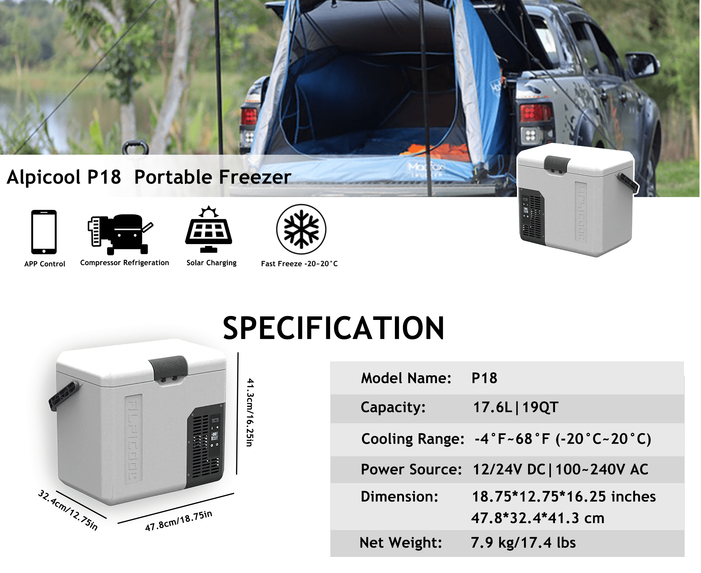 Frødak FDP18 Portable Car Fridge - Bild 9