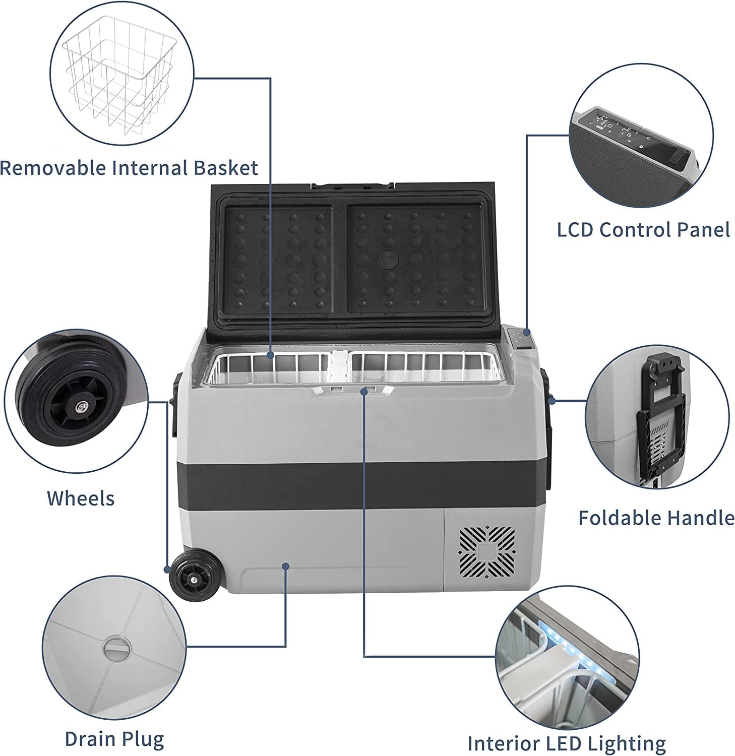 Frødak FDT50 Flexible Dual Zone Portable Car Fridge - Bild 6