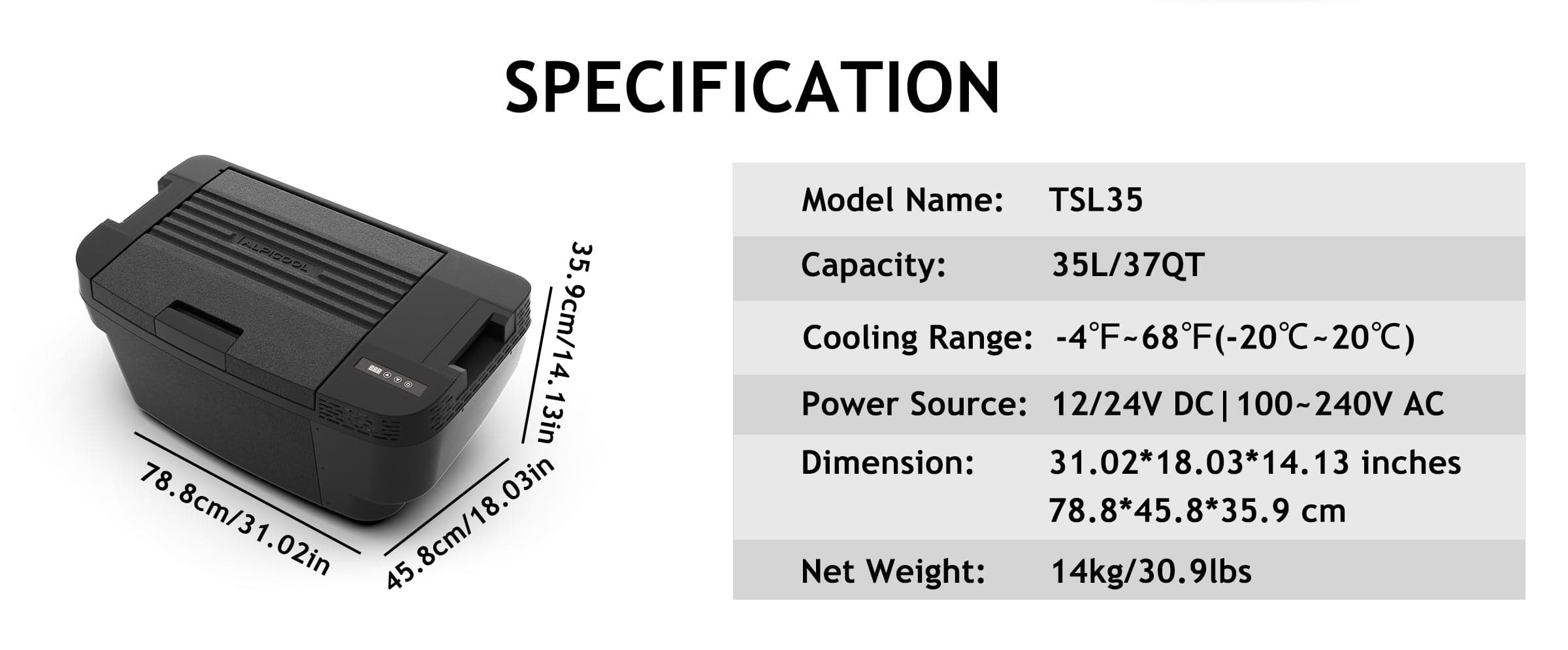 Frødak FDTSL35 Car Fridge For Tesla Model Y - Bild 11