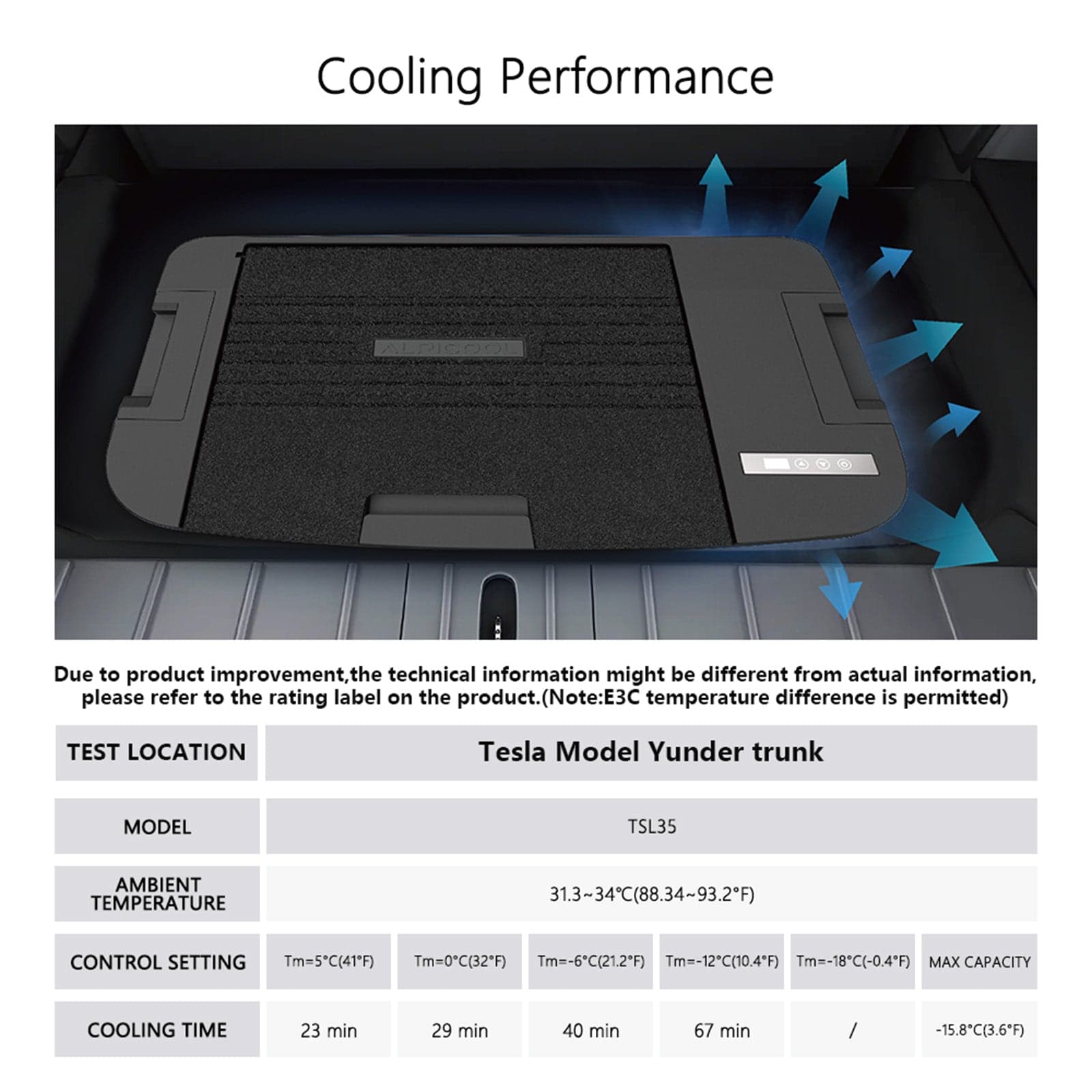 Frødak FDTSL35 Car Fridge For Tesla Model Y - Bild 6