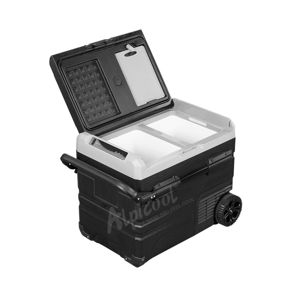 Frødak FDTWW45 Dual-Zone Kühlbox mit Rollen - Ansicht 2