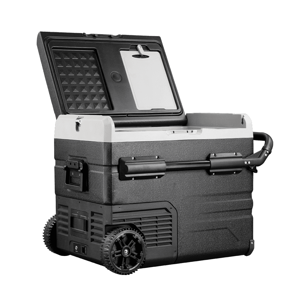 Frødak FDTWW55 Dual-Zone Kühlbox mit Rollen - Ansicht 2